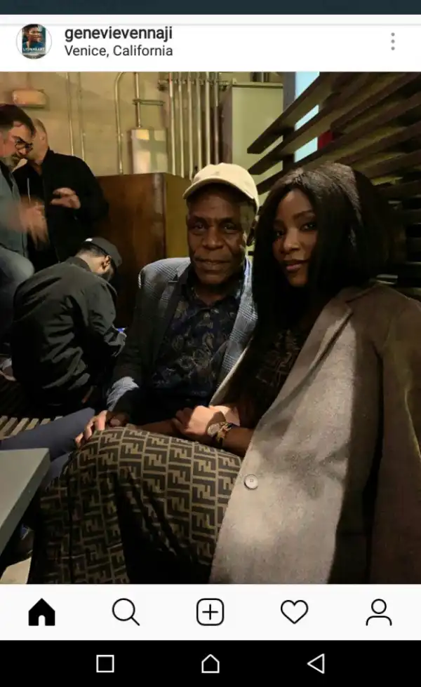 Genevieve Nnaji Meets Hollywood Star, Danny Glover. Edo, Akindele, Others React (Pix)